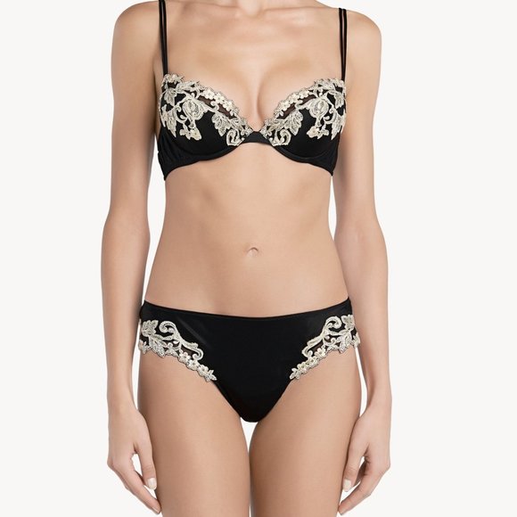 La Perla Other - La Perla Maison Collection 3-Piece Silk Set: Bra, Thong, Suspender Garter Belt